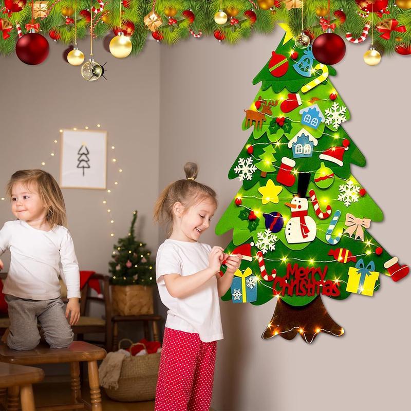 Tree Tots Felt Christmas Tree for Toddlers With LED Lights