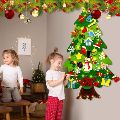 Tree Tots Felt Christmas Tree for Toddlers With LED Lights