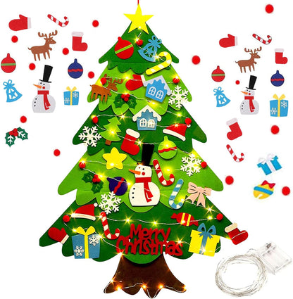 Tree Tots Felt Christmas Tree for Toddlers With LED Lights