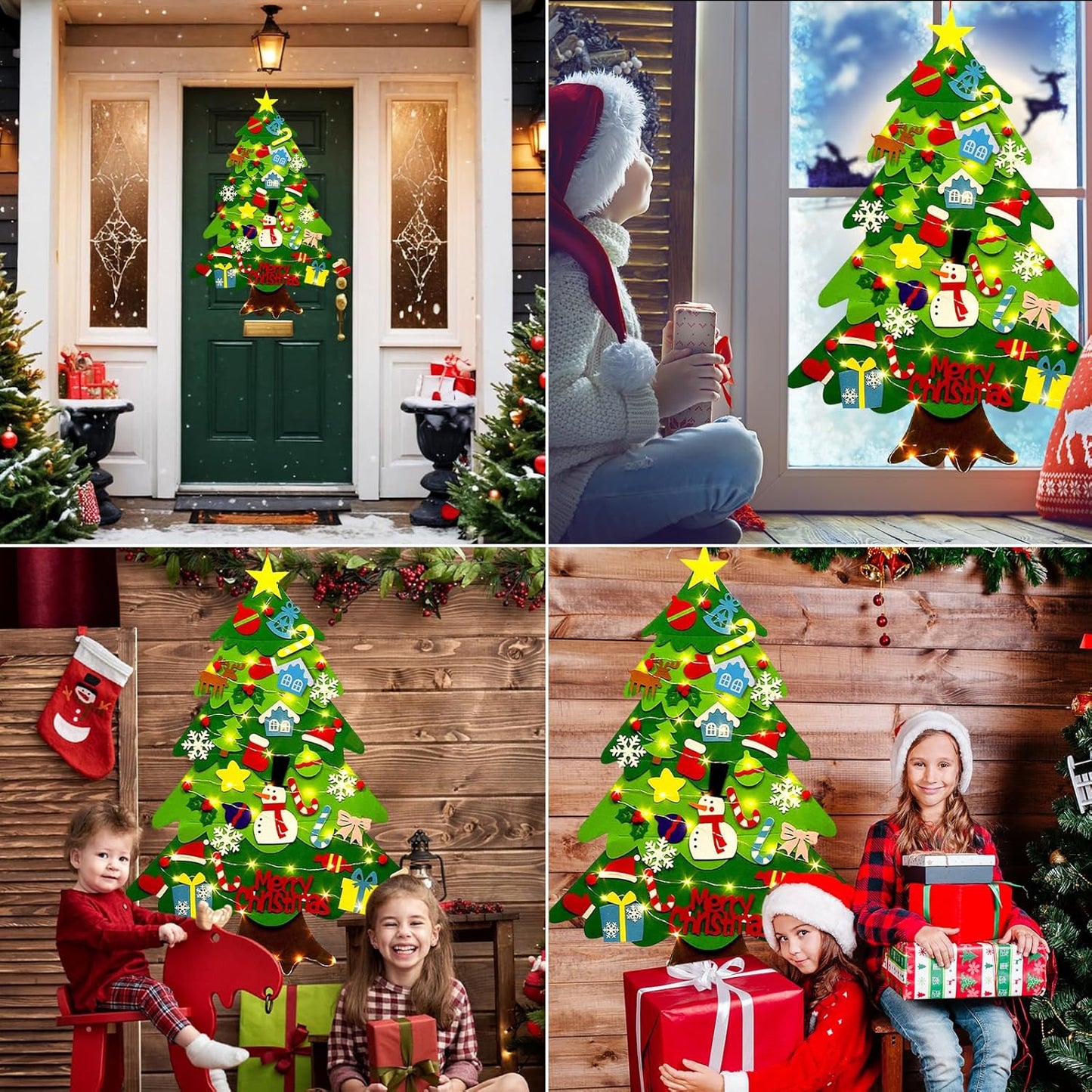 Tree Tots Felt Christmas Tree for Toddlers With LED Lights