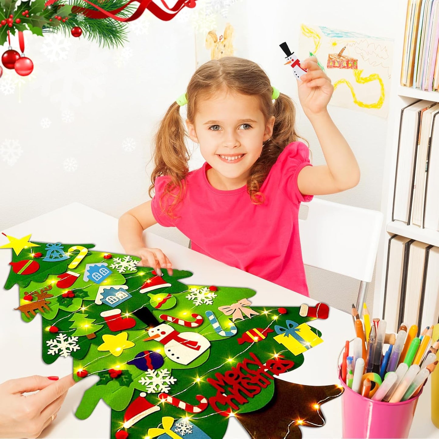 Tree Tots Felt Christmas Tree for Toddlers With LED Lights