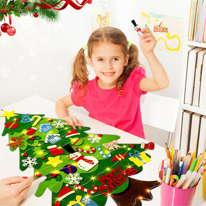 Tree Tots Felt Christmas Tree for Toddlers With LED Lights