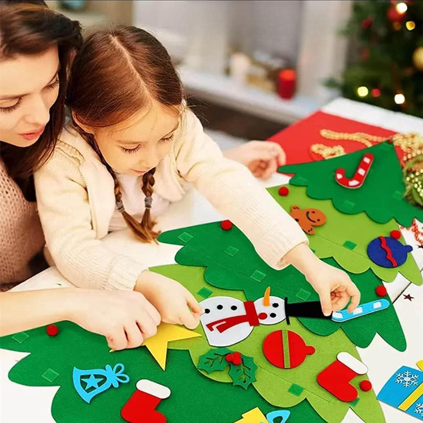 Tree Tots Felt Christmas Tree for Toddlers With LED Lights